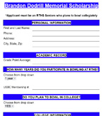 Scholarship Form 2025