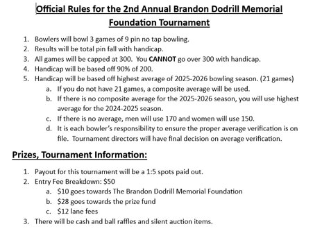 Tournament Rules 2026